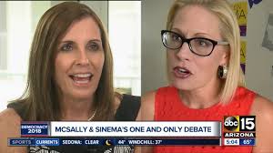 Sinema, a democrat, will represent arizona in the senate. Martha Mcsally And Kyrsten Sinema Debate Health Care Immigration