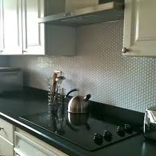 Kitchens With White Penny Rounds Backsplash Our Moddotz Porcelain Penny Round Tile In White Color Ma Penny Round Tiles Penny Round Backsplash Diy Backsplash