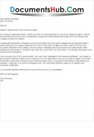 Insurance Agent Sample Cover Letter