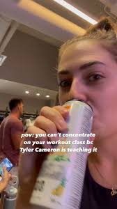 If you’re ever not feeling like working out, get Tyler Cameron to teach you  a Barry’s class. Ultimate hype man 🥳, CC @tylerjcameron @barryscanada  @celsius_canada