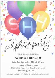 These surprise party invitations won't be found. How To Plan A Surprise Party With Invitations Decorations And Theme Ideas Colleen Michele