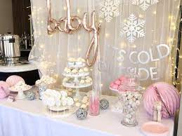 Baby It S Cold Outside Baby Shower Deloverly Winter Wonderland Baby Shower Snowflake Baby Shower December Baby Shower