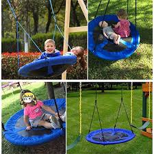 Los columpios para niños pequeños vienen en una variedad de tamaños y formas, por lo que es importante comprar uno que funcione para tu niño. Columpio De Juguete Para Ninos Silla Colgante Redondo Columpio De Arbol Muebles De Jardin Patio De Juegos Muebles De 80cm De Diametro Columpios Para El Patio Aliexpress