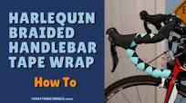 Harlequin Braided Bicycle Handlebar Tape Wrap [How To]