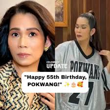 HAPPY 55TH BIRTHDAY, POKWANG! ✨🎂🥰 Marietta Tan Subong (born August 27,  1972), known professionally as Pokwang, is a Filipino comedian, actress,  television host and singer. #Pokwang