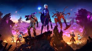 During one of the fight scenes, the battle pass characters are engaged in a battle and a mysterious tall object can be spotted in the background . Fortnite Chapter 2 Season 8 Wallpaper Hd Games 4k Wallpapers Images Photos And Background Wallpapers Den