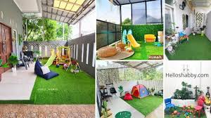 Mungkin masih banyak di antara sebelum menentukan desain taman bermain anak di dalam rumah, tentu ada beberapa hal yang perlu anda lakukan. Inspirasi Taman Teras Dengan Perpaduan Rumput Yang Menggerakkan Area Bermain Anak Helloshabby Com Interior And Exterior Solutions