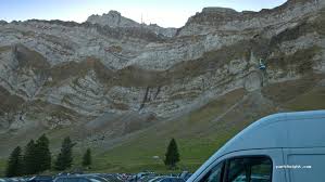 The journey in the big säntis cable car from schwägalp across the rocky ridges to the mountain station is an impressive experience in itself. Parking Jour Et Nuit Urnasch 685 Schwagalp Hinterland Switzerland