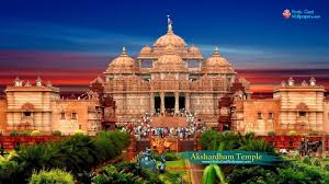 Akshardham Temple Hd Wallpaper For Desktop Free Download Desktop Wallpaper Temple Pictures Hd Wallpaper