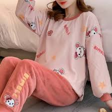Pizsama női vastag flanel meleg női téli pizsama szett hosszú ujjú teljes  nadrágom két darab, pizsama állat rajzfilm bagoly vásárlás online - A Nők  Sleepwears | Elemeket-Bazar.cyou