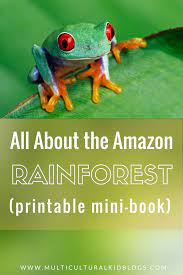 The Amazon Rainforest For Kids With Free Printable Mini Book Multicultural Kid Blogs Rainforest Activities Rainforest Preschool Rainforest Project