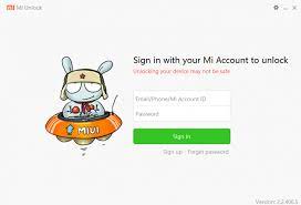 This program will enable you to unlock the boot loader of your phone. Mi Flash Unlock Tool V2 2 406 5 Fasrwords