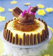 Gateau Bavarois Poule Au Nid Recette Nourriture De Paques Dessert Paques Recette Dessert