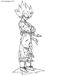 Goku Super Saiyan 2 Coloring Pages Coloring Pages Dragon Ball Free Coloring Pages