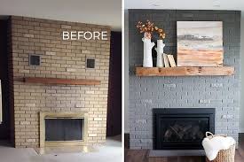 70s Fixer Upper Brick Fireplace Makeover Before And After Schneiderman S The Blog Design And Decorating Brick Fireplace Makeover Brick Fireplace Mantles Brick Fireplace