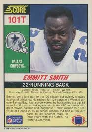 Emmitt smith rookie card score. Emmitt Smith Rookie Cards The Ultimate Collector S Guide Old Sports Cards