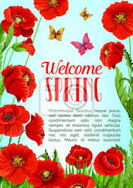 We offer you for free download top of welcome spring image clipart pictures. Vector Poster Von Blumen Und Welcome Spring Zitate Fototapete Fototapeten Begonie Zitieren Kranz Myloview De