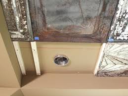 how to install a stamped tin ceiling
