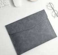 File Folder, PU Leather A5 Document Holder File Organizer Filing Envelope  Portfolio Case Tablet Sleeve with Magnetic Snap Closure for Home Office