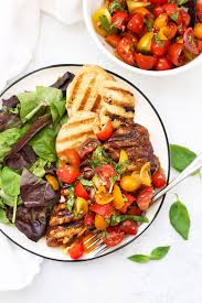 Easy Bruschetta Chicken Paleo Gluten Free One Lovely Life