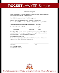 9 Affidavit Of Support Form Examples Pdf Examples