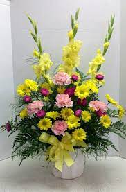 Maybe you would like to learn more about one of these? Our Best Selling Funeral Arrangement Designed By Roadrunner Florist Basket Expre Funeral Flower Arrangements Funeral Floral Arrangements Gladiolus Arrangements