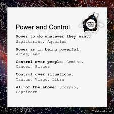 Cancerians know how to identify with the situation of others due to their great imaginative capacity. Signs As Power And Control