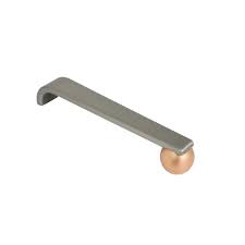 We offer the most impressive selection of copper cabinet handles that are sure to blend in any decor! Wisdom Stone Virgil 5 In Satin Nickel And Copper Cabinet Pull 4127128sn Co The Home Depot