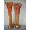 Beautiful fenton amethyst carnival glass bell in the faberge pattern. 1