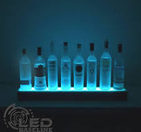 34" Led 1 Step Bar Shelf Liquor Bottle Glorifier - Etsy