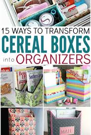 Some day you won't have to worry about rent money and credit card debt. 15 Ways To Make Cereal Box Organizers