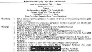 Sk Tenaga Administrasi Sekolah Doc Guru Online