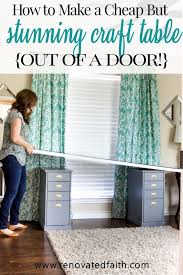 Sophisticated Diy Desk Out Of A Door Diy Craft Table Klimpen Hack In 2020 Craft Table Diy Diy Desk Craft Table