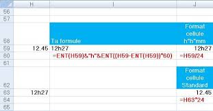 Formule Pour Convertir Heure En Centieme D Heure