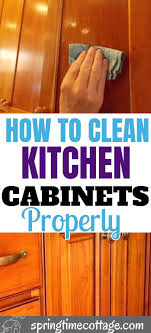 How To Remove Grease From Wood Cabinets Without Damage Clean Kitchen Cabinets Clean Kitchen