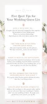 Wedding Guest List Etiquette Betty Lu Paperie Wedding Invitation Hacks Wedding Guest List Wedding Guest List Etiquette
