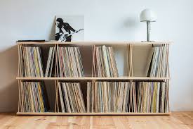 2x4 Sideboard Mit Schallplatten Aus Vinyl Etagere Vinyle Meuble Vinyle Rangement Vinyle
