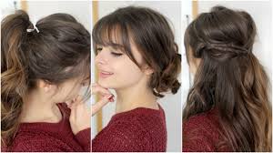 See more ideas about long hair styles, hairstyles with bangs, hair cuts. How To Hide Bangs Youtube