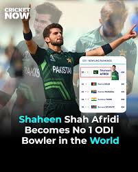 Shaheen Afridi Becomes No. 1 ODI Bowler