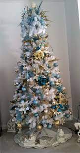 Polish your personal project or design with these christmas theme transparent png images, make it even more personalized and more attractive. Gold Blue Christmas Gold Christmas Tree Themes Novocom Top