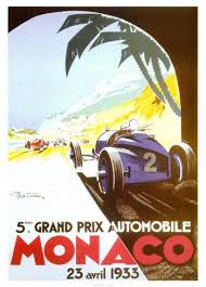5th Grand Prix Automobile Monaco 1933 Prints By Geo Ham At Allposters Com Vintage Racing Poster Monaco Grand Prix Posters Grand Prix Posters