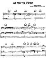 Michael Jackson We Are The World Free Downloadable Sheet Music Sheet Music Michael Jackson King Singers