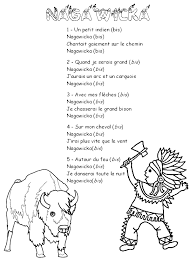 Nagawicka Paroles Chansons Maternelle Comptine Du Monde Theme Indien Comptines