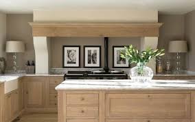 kitchen with limed oak cabinets with