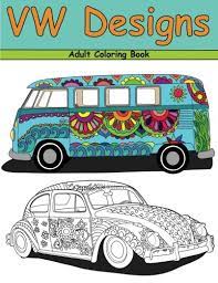 Made by trace from sketch. Vw Designs A Groovy Adult Coloring Book Biggio Jordan 9781945803505 Amazon Com Books