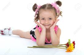 Smiling Girl Lying On The Floor With A Bouquet Of Flowers Happiness Stock Photo Picture And Royalty Free Image Image 29861532