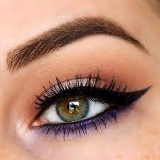 Bronze eyeshadow for hazel eyes. Purple And Black Eyeliner With Eyeshadow For Hazel Eye Hazel Eye Makeup Makeup For Hazel Eyes Eye Makeup