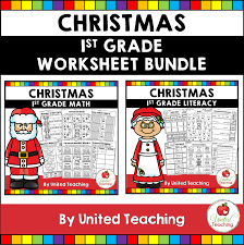 Christmas lessons, songs, worksheets and teaching resources. Christmas Math And Literacy 1st Grade No Prep Activities