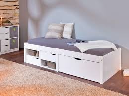 Dieses bett mit einer liegefläche von ca. Kinderbett Farum 90 X 200 Kiefer Massiv Weiss Lackiert Mit Schubladen Ebay