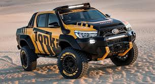 Toyota Hilux Tonka Concept Is A Dream Toy For Adults Carscoops Toyota Hilux Tonka Truck Toyota Trucks